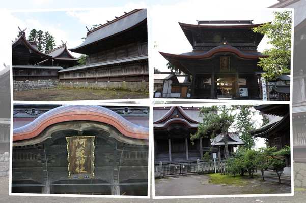 阿蘇神社の大楼門と神殿