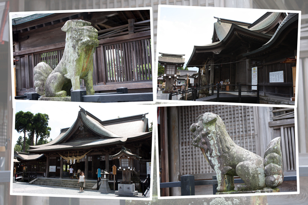 阿蘇神社の「拝殿」と周辺