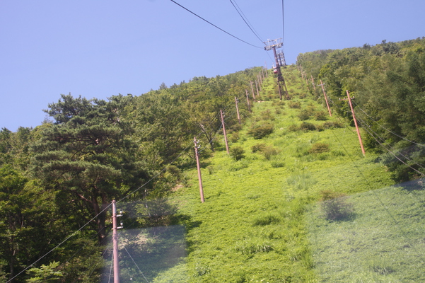 夏の榛名山（榛名富士）とロープウエイ/癒し憩い画像データベース