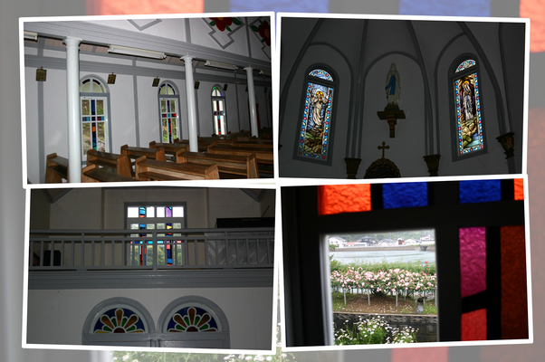 五島の「中ノ浦教会」内観/癒し憩い画像データベース