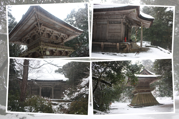 積雪の那谷寺