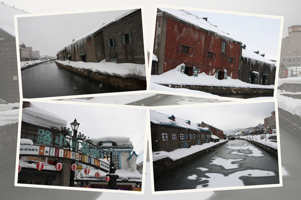 冬・氷雪の「小樽運河」