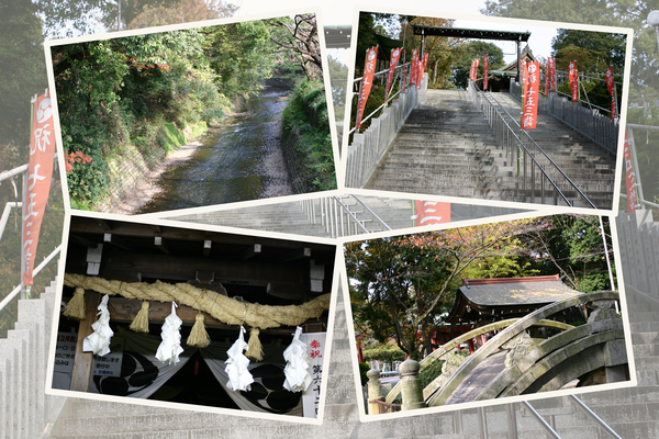 犬山城址の「針綱神社」と周辺