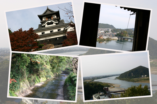 秋の犬山城と周辺の風景/癒し憩い画像データベース
