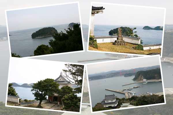 長崎・平戸城の天守閣からの眺望