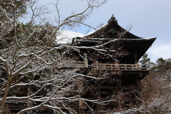 冬の清水寺「懸け造り本堂舞台」