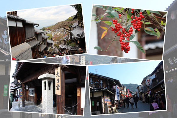秋の京都・清水寺「参道の門前町風情」/癒し憩い画像データベース
