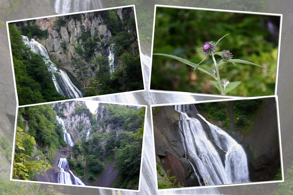 夏の天人峡「羽衣の滝」