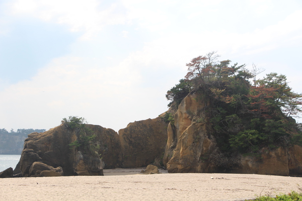 松島遊覧「砂浜と島」/癒し憩い画像データベース