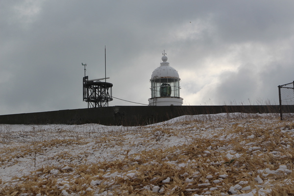 積雪期の襟裳岬灯台