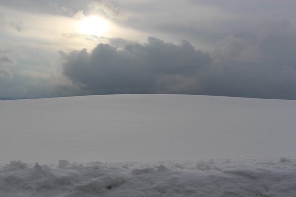 雪原の丘