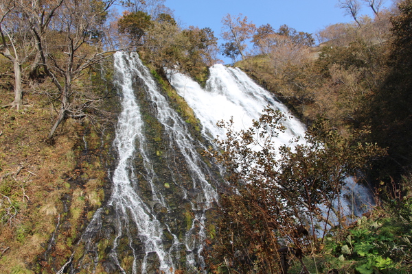 秋景色の「オシンコシンの滝」