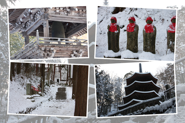 積雪期の信州「安楽寺」