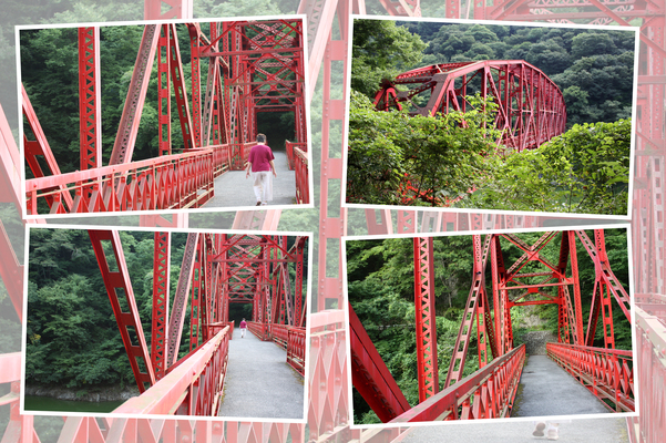 夏緑陰期の神龍湖「神龍橋」