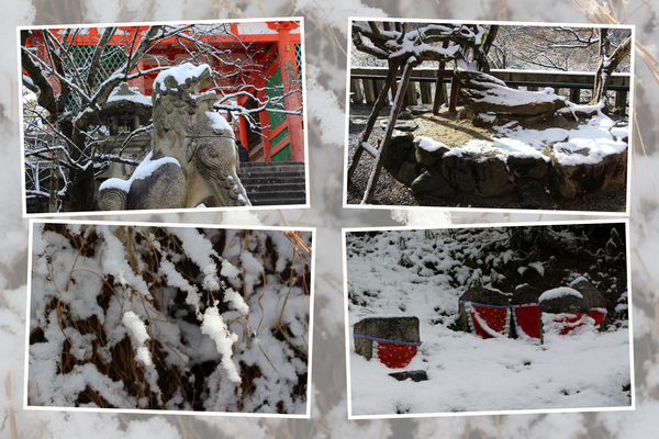 冬の京都・清水寺「積雪の参道風情」
