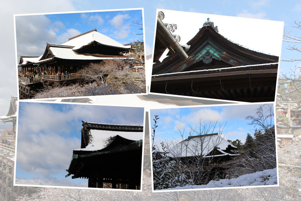 冬の京都・清水寺「本堂の外観」