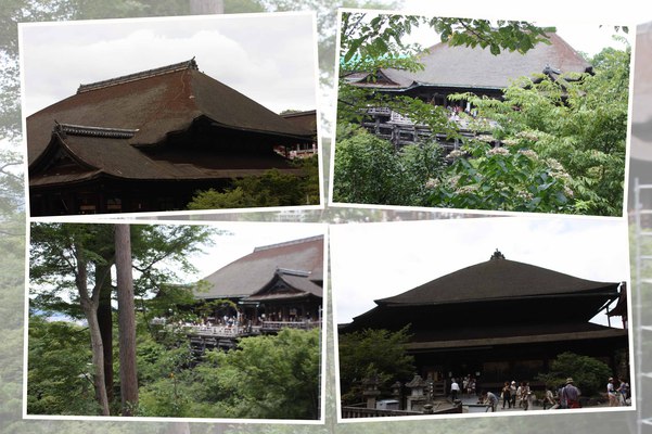 夏の京都・清水寺「本堂外観と周辺」