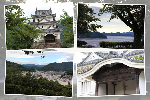 夏の伊予・宇和島城「天守閣と本丸からの眺望」
