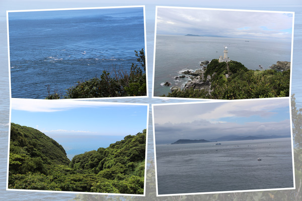 四国最西端「佐田岬から見た豊予海峡と九州遠望」」