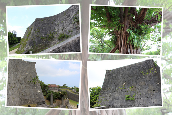 沖縄「首里城の城壁と石垣」/癒し憩い画像データベース
