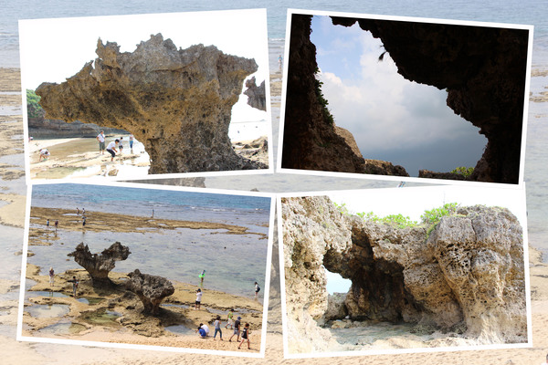 沖縄・古宇利島の「海食洞と奇岩」