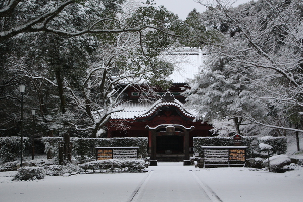 冬・積雪期の「多久聖廟」