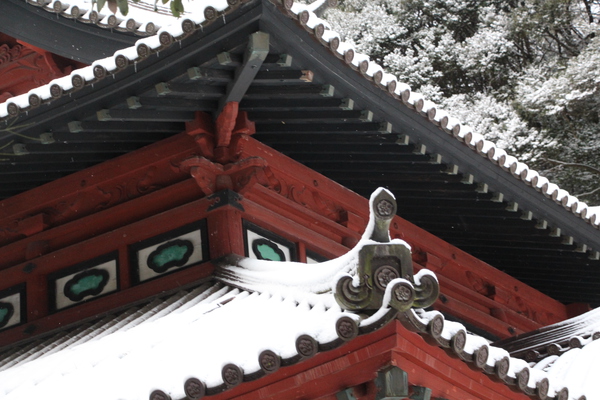 積雪の多久聖廟「彩色・絵様彫刻」