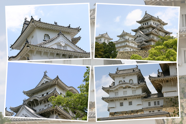 春の姫路城「現存の連立式天守閣」