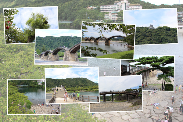 夏・緑葉期の錦帯橋/癒し憩い画像データベース
