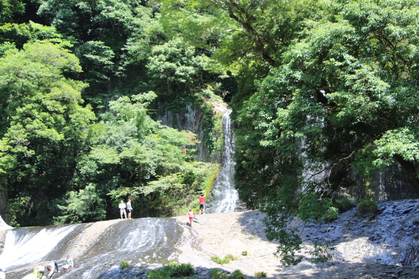 夏の深緑の森と「龍門（竜門）の滝」/癒し憩い画像データベース
