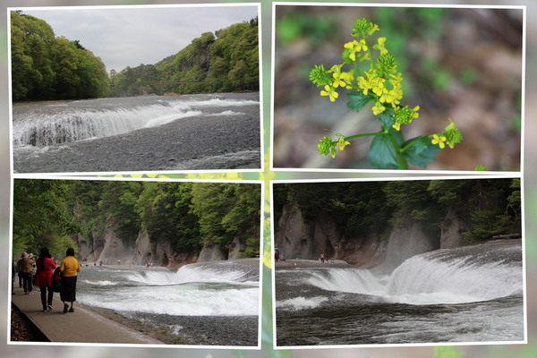 春の「吹割渓谷と吹割の滝」/癒し憩い画像データベース