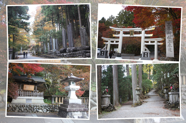 秋の三峯神社「鳥居と参道」/癒し憩い画像データベース