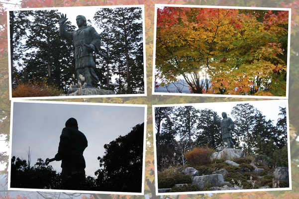 秋の三峯神社「日本武尊銅像と周辺」/癒し憩い画像データベース