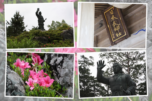 新緑期の秩父・三峯神社「日本武尊」