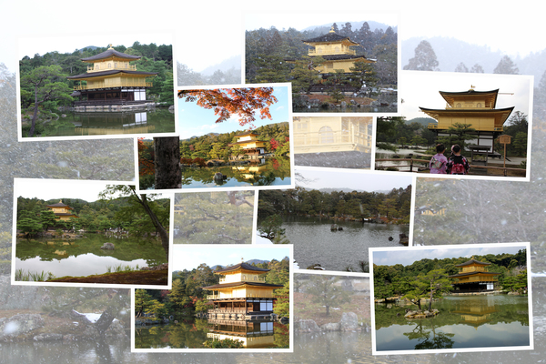 金閣寺 舎利殿 金閣 と鏡湖池 の四季 癒し憩い画像データベース テーマ別おすすめ画像