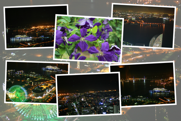 横浜港の夜景/癒し憩い画像データベース