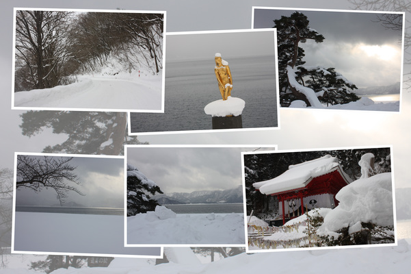 冬・積雪期の田沢湖
