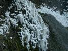 九酔渓の氷結した「つららの滝」