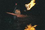 鵜飼舟のかがり火
