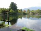 天祖神社から見る金隣湖