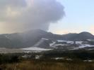 雪雲と九州の山々