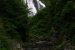 夏の天人峡、「羽衣の滝」と渓流