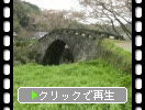 熊本の古い石橋群、春の大窪橋