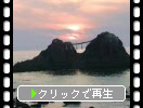 福岡「二見ヶ浦の夫婦岩」と夕景
