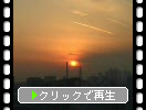 東京の夕日
