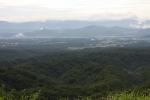 鬼女台展望台から見た蒜山高原と中国山脈の山並み