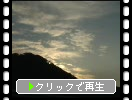 関門海峡の「朝の月」と「雲」