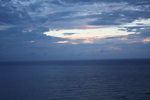 奄美大島「大浜海浜公園」の夕暮れ雲