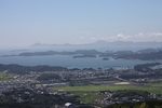 弓張岳から見た「九十九島」と平戸島（遠望）
