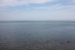 夏の「サロマ湖」のさざ波